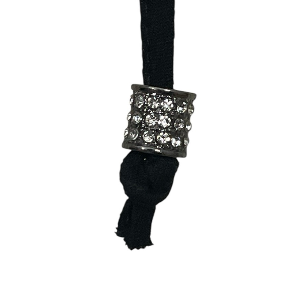 Zara Luxe Black Long Sleeve Chiffon Blouse with Feather Cuffs  Luxury - Picture 4 of 5